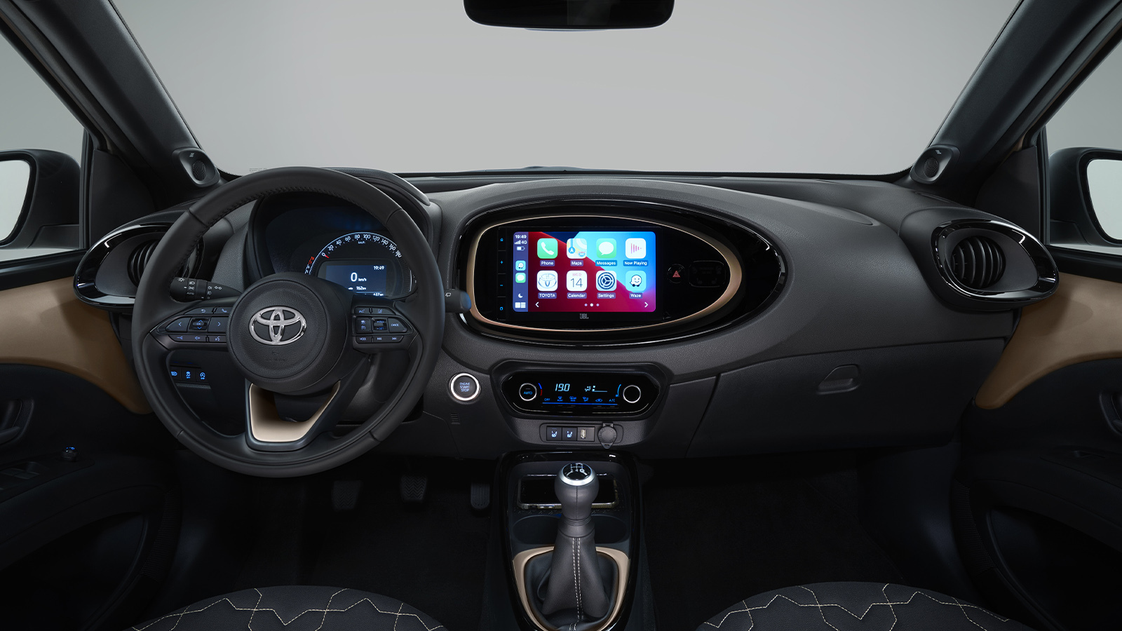 Toyota Aygo Cross beige interior