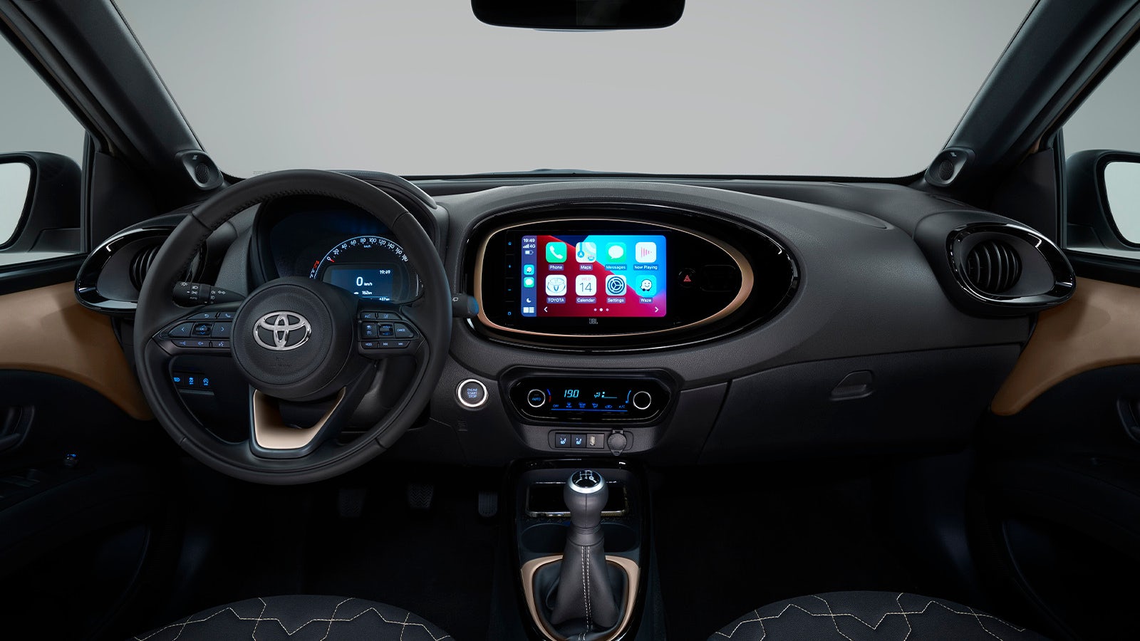 Toyota Aygo Cross beige interior