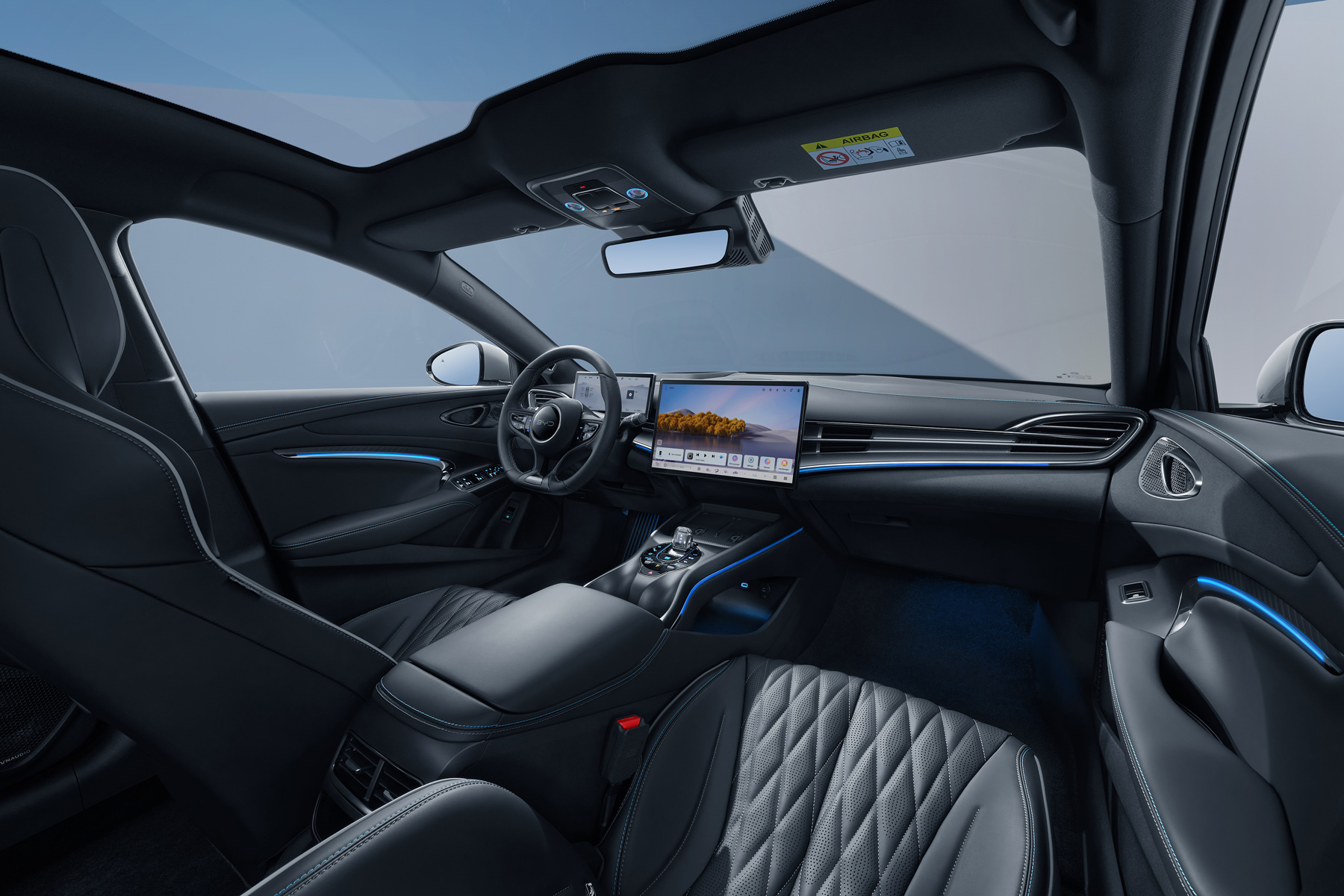 BYD SEAL 2026 foto interior negro