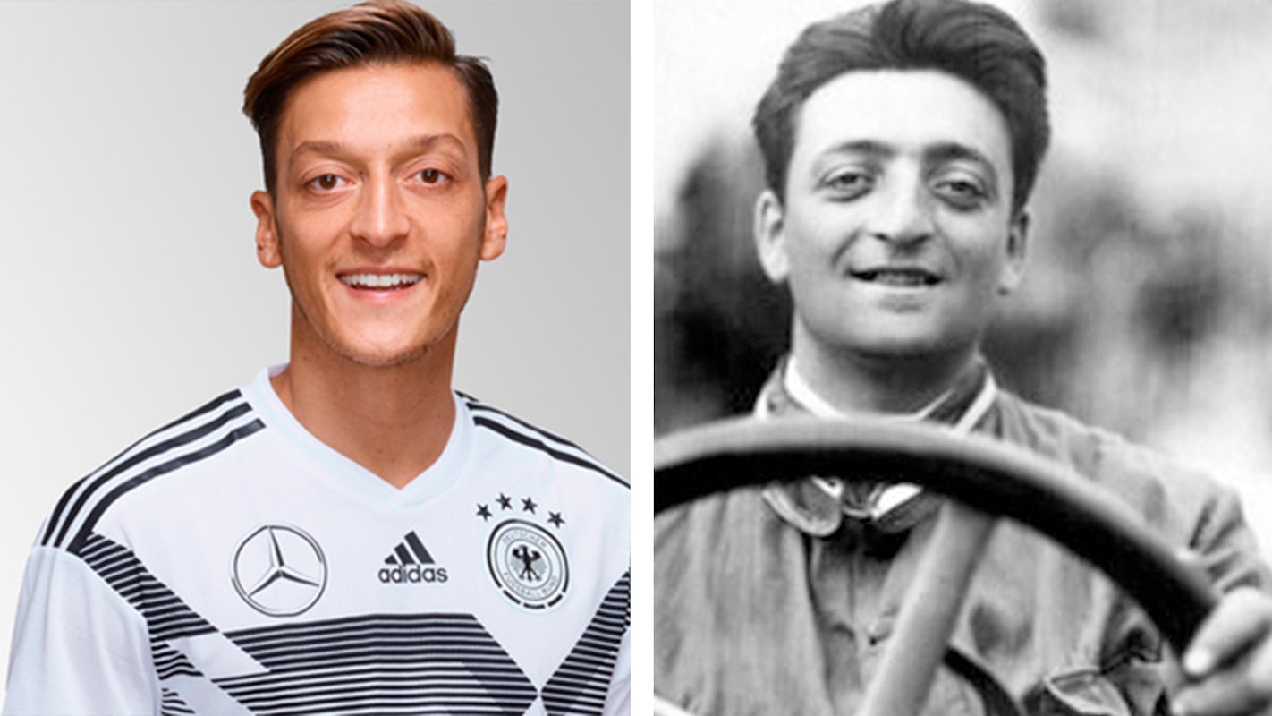 Is This A Reincarnation Between Mesut Ozil And Enzo Ferrari ? : r