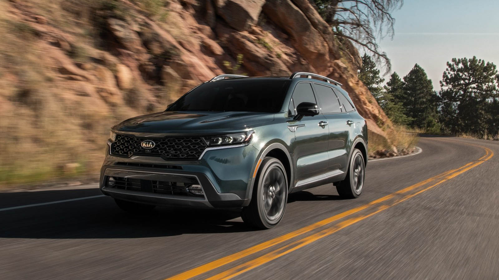 Conducción KIA Sorento verde