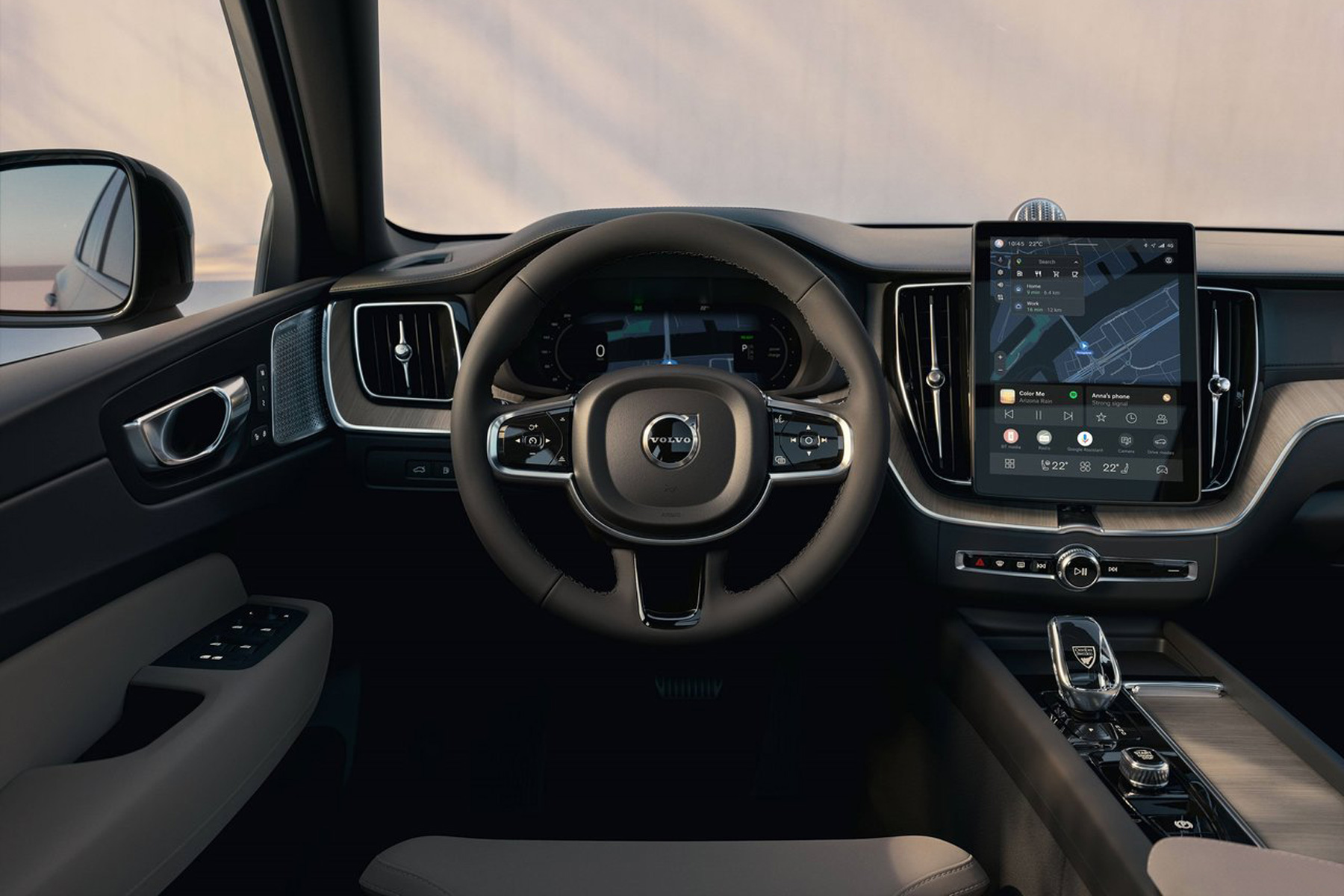 Volvo XC60 foto interior volante y pantalla