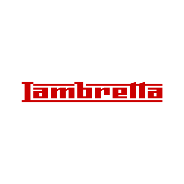 Logo de Lambretta: el nombre Lambretta en rojo