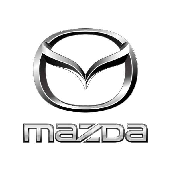 Logo de Mazda: una M con forma de alas dentro de un óvalo