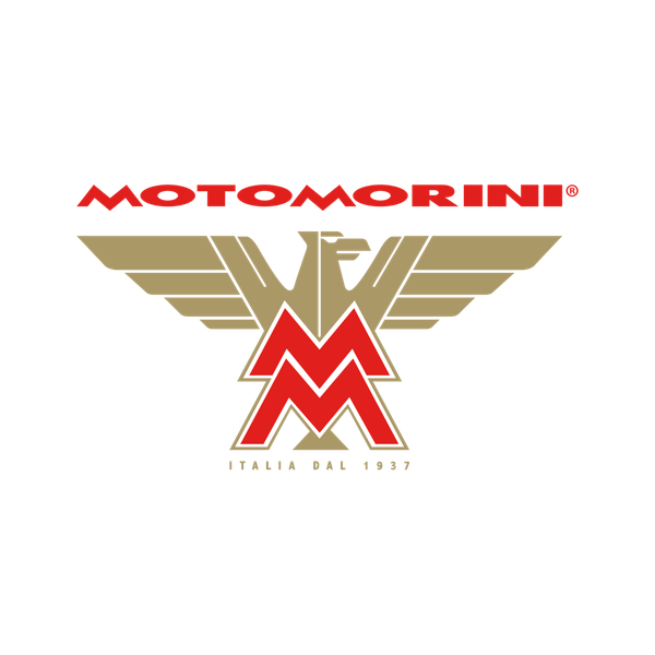 Logo de Moto Morini: una M con alas