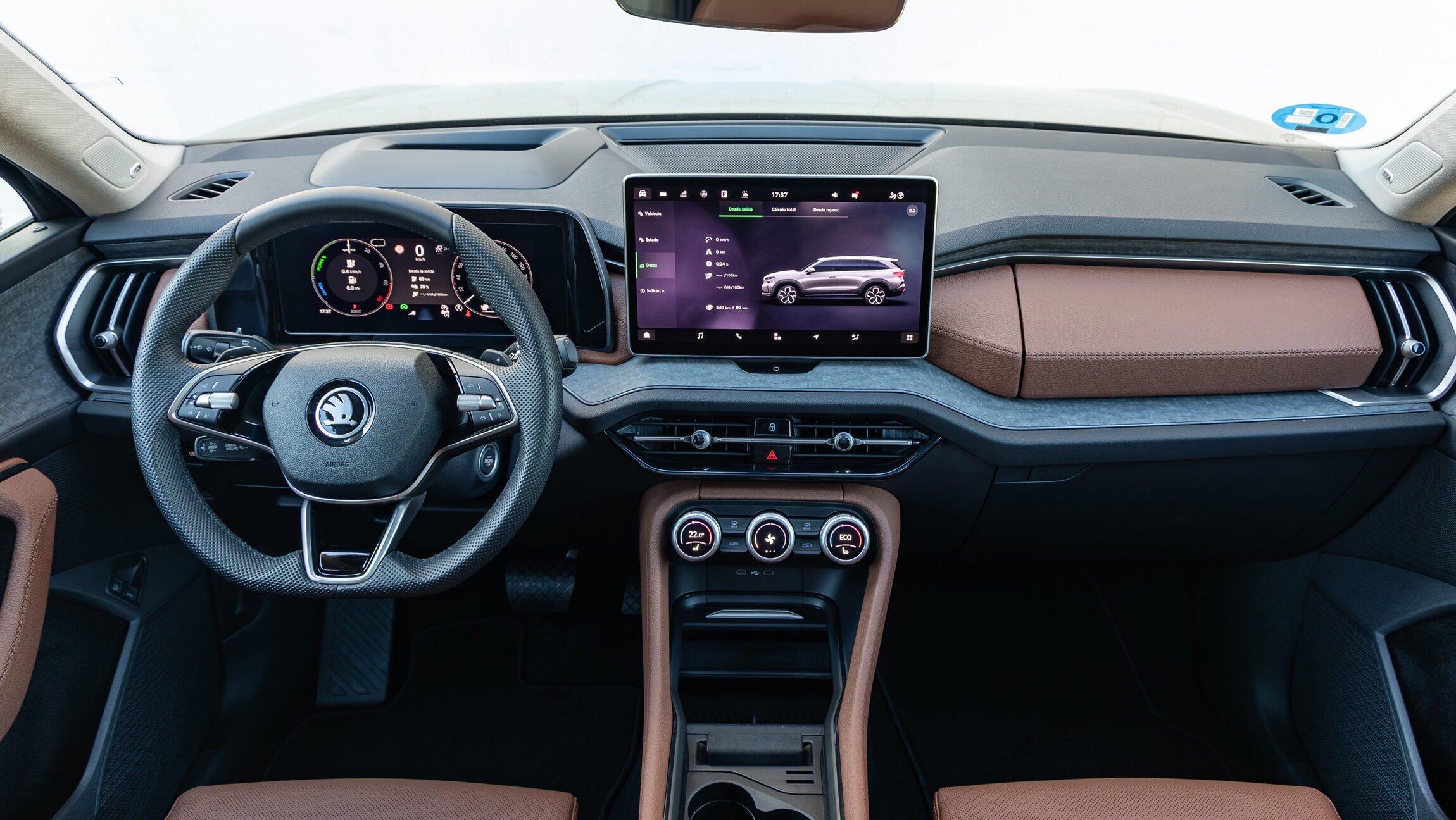 Skoda Kodiaq interior pantalla