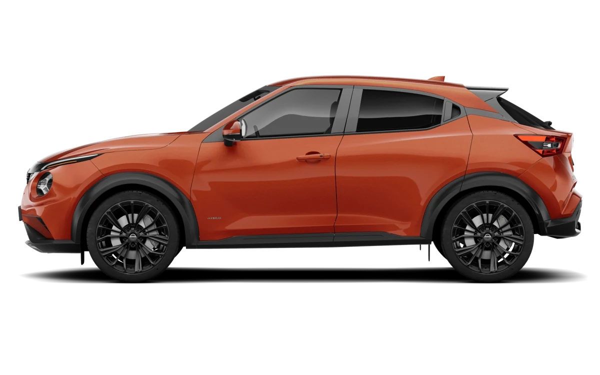 Nissan Juke de perfil, oferta de renting en Carwow